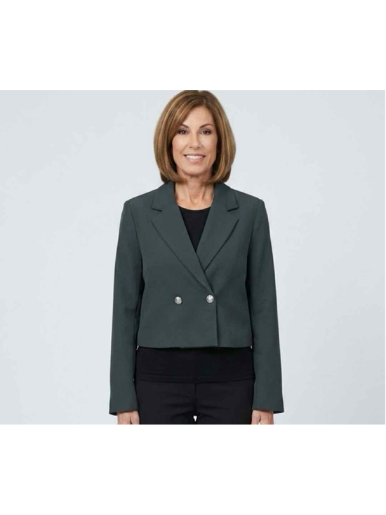 Joie Jackets & Blazers - Joie Olive Green Cropped Double-Breasted Blazer, Size Large - New With Tag